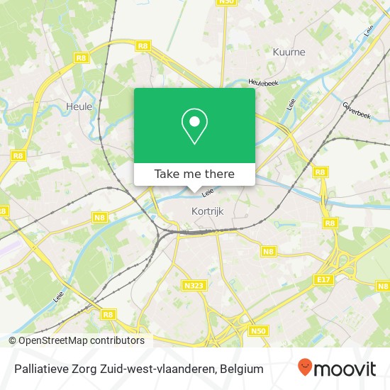 Palliatieve Zorg Zuid-west-vlaanderen map