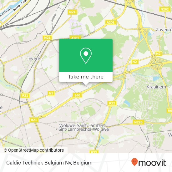 Caldic Techniek Belgium Nv map