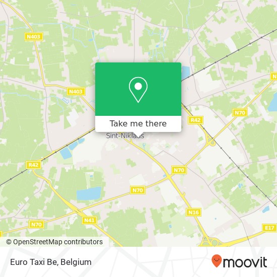 Euro Taxi Be map