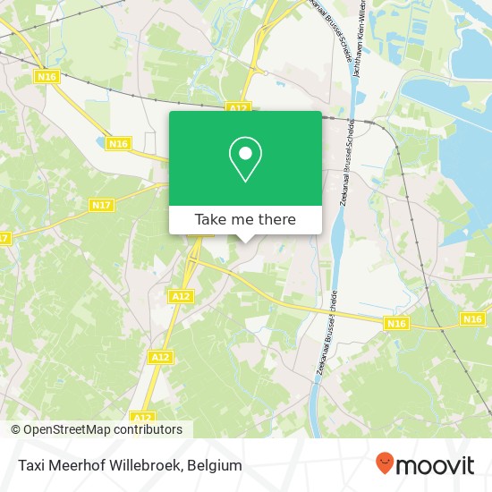 Taxi Meerhof Willebroek plan