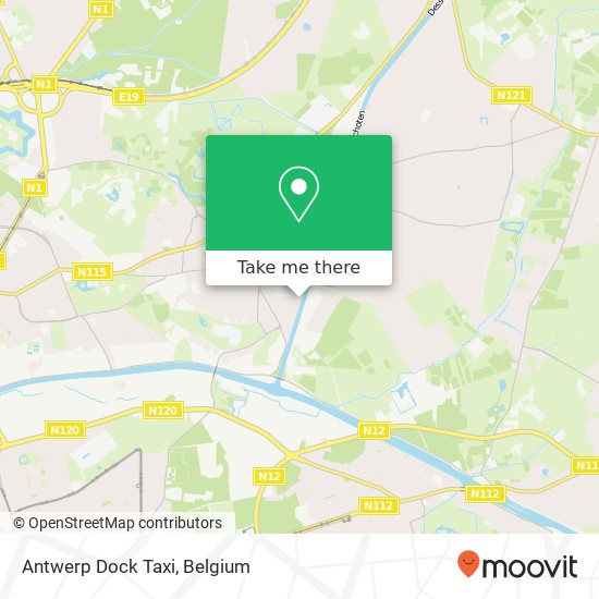 Antwerp Dock Taxi map