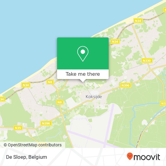 De Sloep map