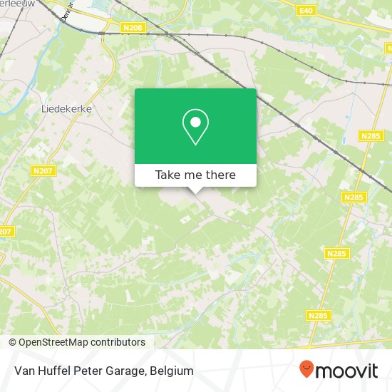 Van Huffel Peter Garage map