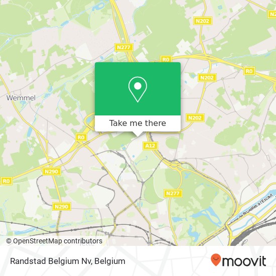 Randstad Belgium Nv map