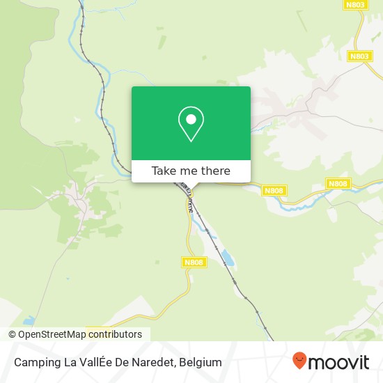 Camping La VallÉe De Naredet map