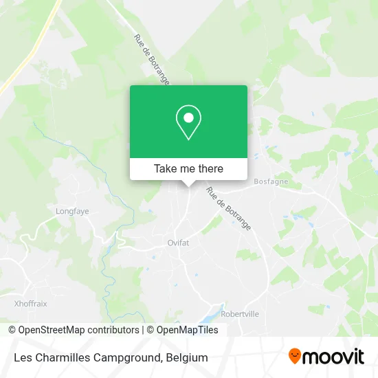 Les Charmilles Campground map