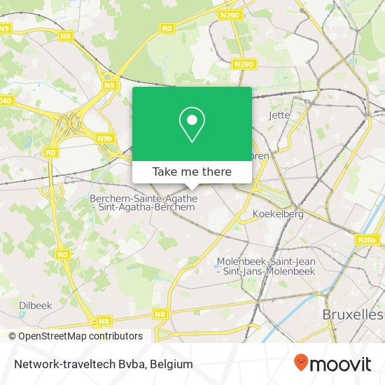 Network-traveltech Bvba map