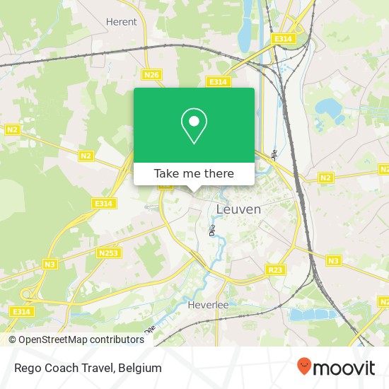 Rego Coach Travel map