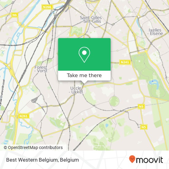 Best Western Belgium map