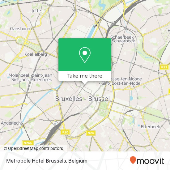 Metropole Hotel Brussels map