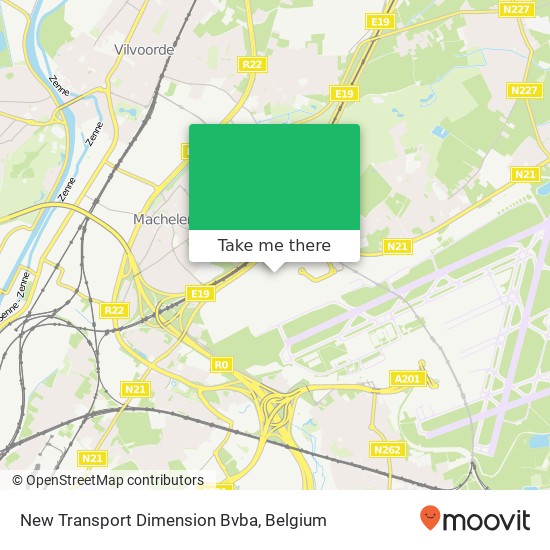 New Transport Dimension Bvba map