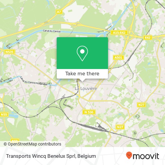 Transports Wincq Benelux Sprl plan