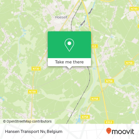 Hansen Transport Nv map