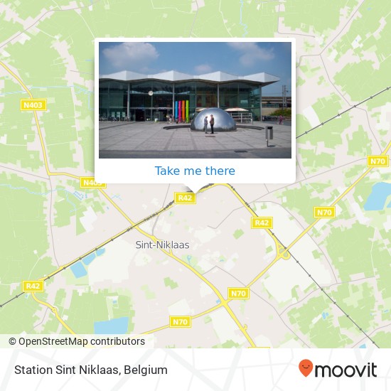 Station Sint Niklaas map