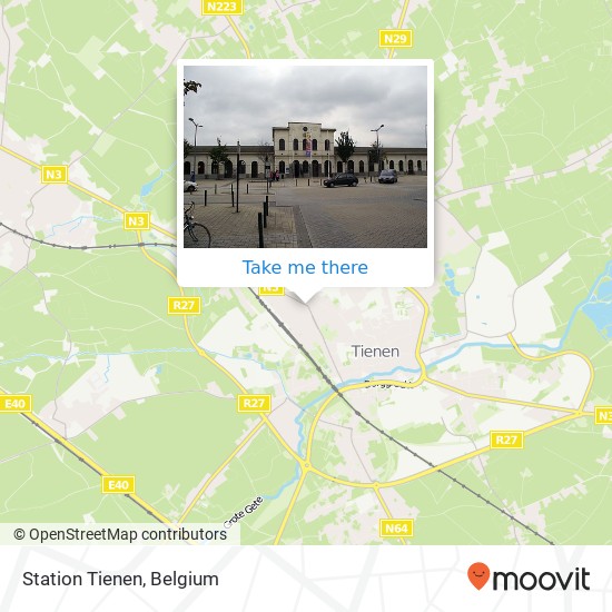 Station Tienen map