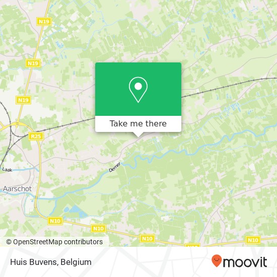 Huis Buvens map