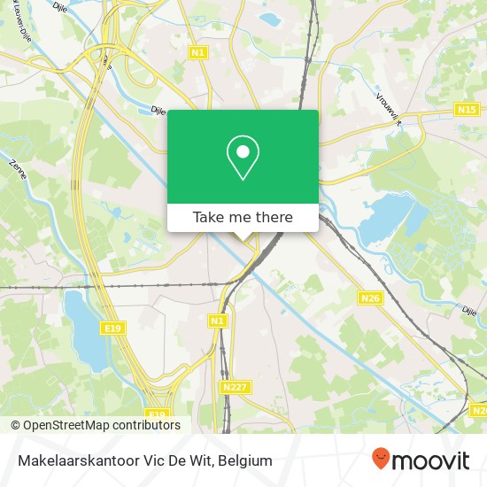 Makelaarskantoor Vic De Wit map