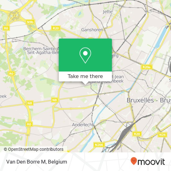 Van Den Borre M map