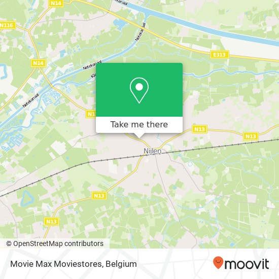 Movie Max Moviestores map