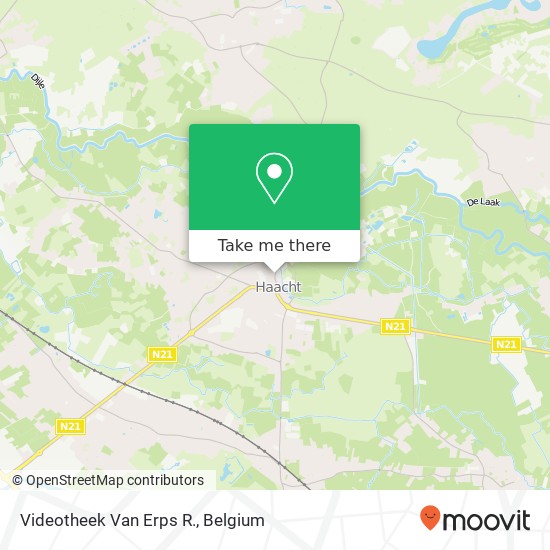 Videotheek Van Erps R. map