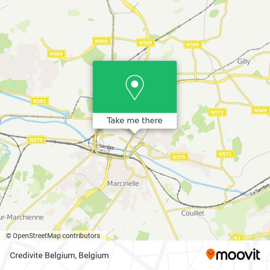 Credivite Belgium map