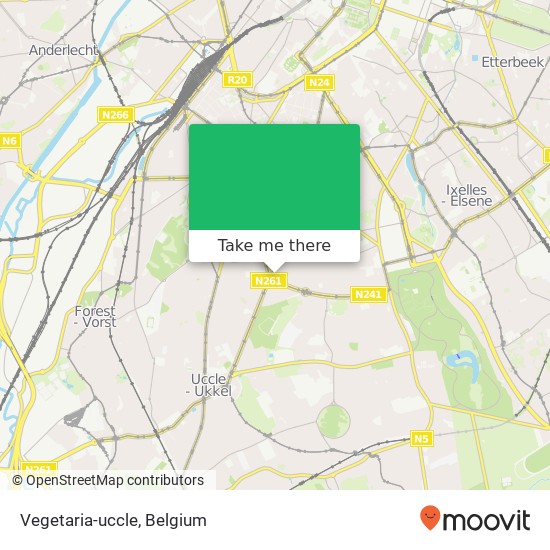 Vegetaria-uccle plan