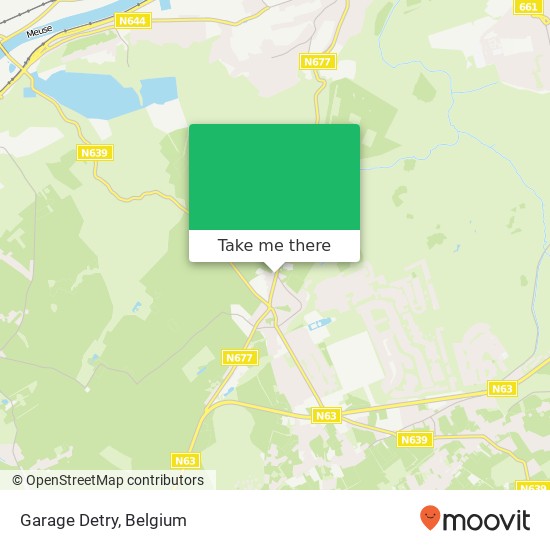 Garage Detry map