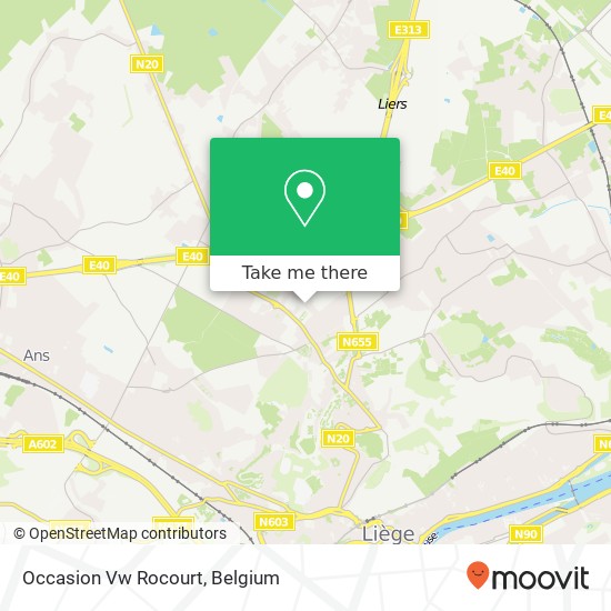 Occasion Vw Rocourt map