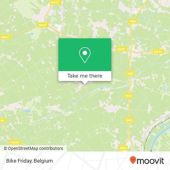 Bike Friday map