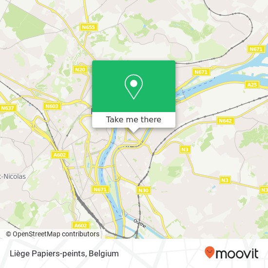 Liège Papiers-peints map