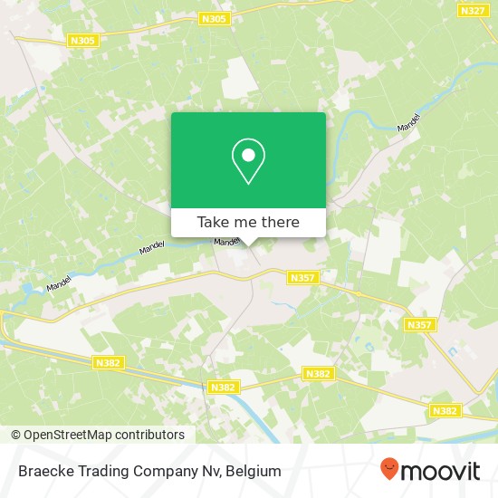 Braecke Trading Company Nv map