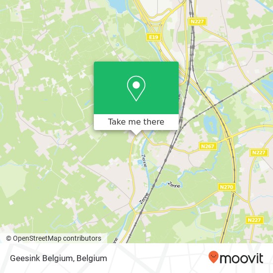 Geesink Belgium map