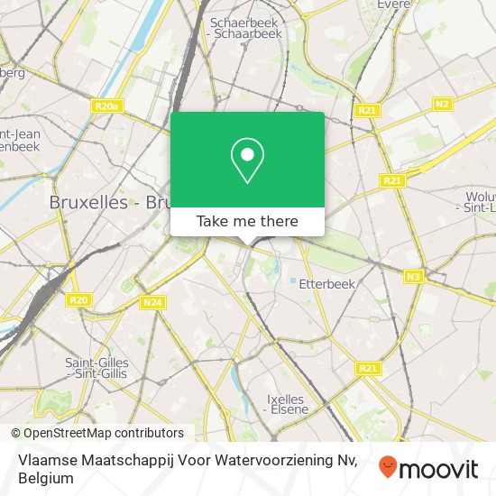 Vlaamse Maatschappij Voor Watervoorziening Nv map