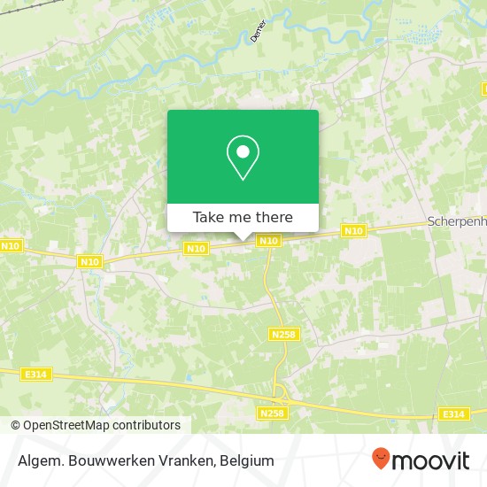 Algem. Bouwwerken Vranken map