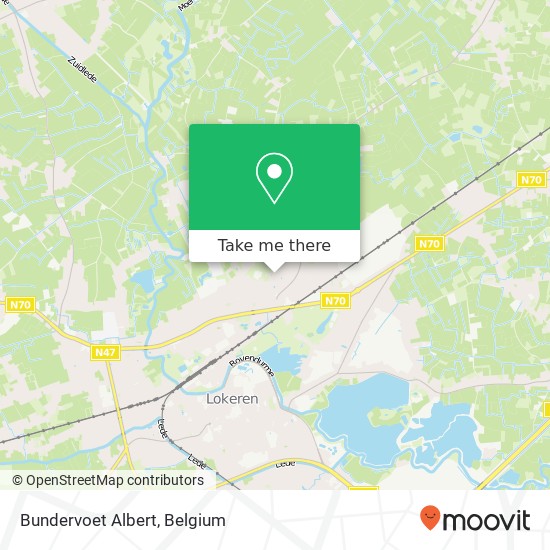 Bundervoet Albert map