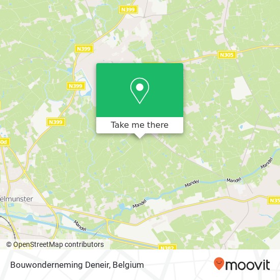 Bouwonderneming Deneir map