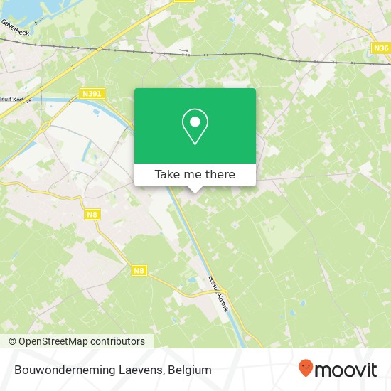 Bouwonderneming Laevens map