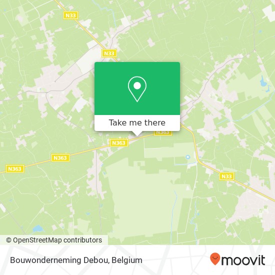 Bouwonderneming Debou map