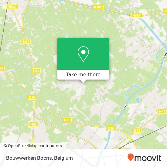 Bouwwerken Bocris map