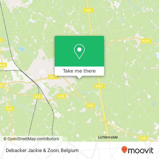 Debacker Jackie & Zoon map