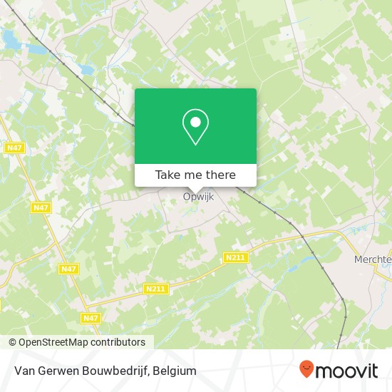 Van Gerwen Bouwbedrijf map