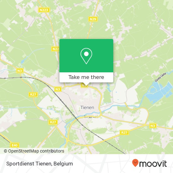 Sportdienst Tienen map