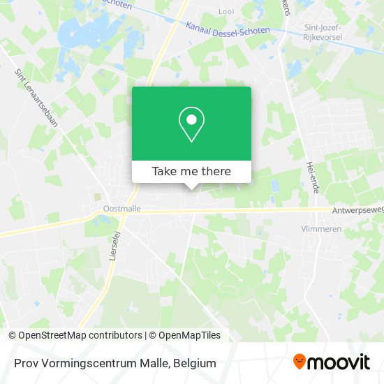 Prov Vormingscentrum Malle map