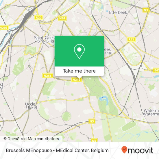 Brussels MÉnopause - MÉdical Center map