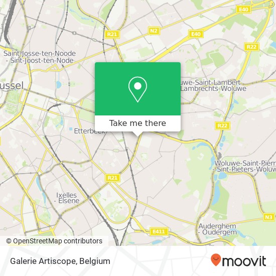 Galerie Artiscope map