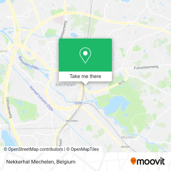 Nekkerhal Mechelen map