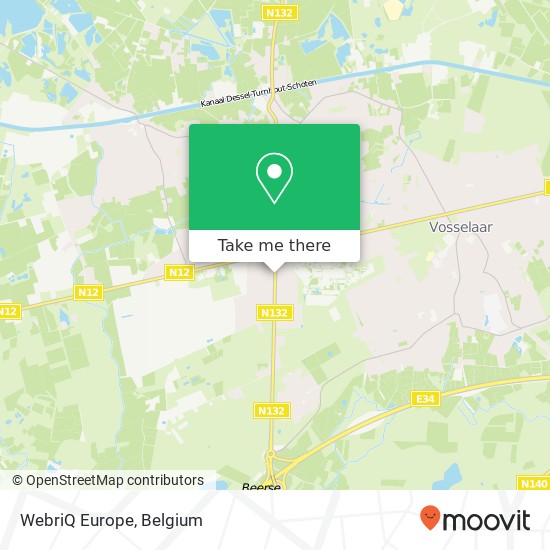 WebriQ Europe map