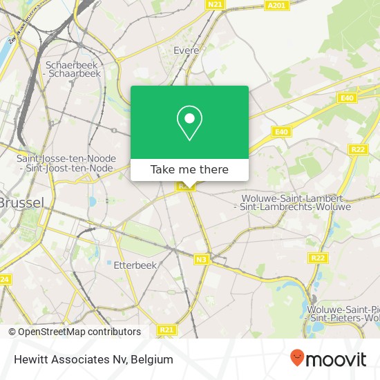Hewitt Associates Nv map