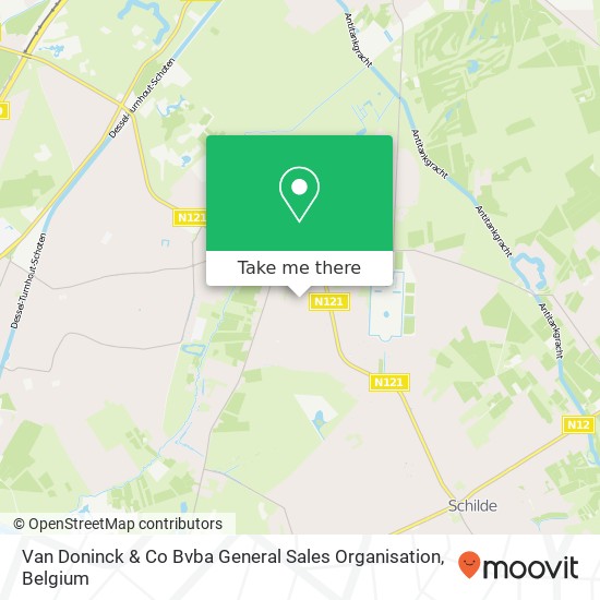 Van Doninck & Co Bvba General Sales Organisation map