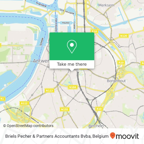 Briels Pecher & Partners Accountants Bvba map